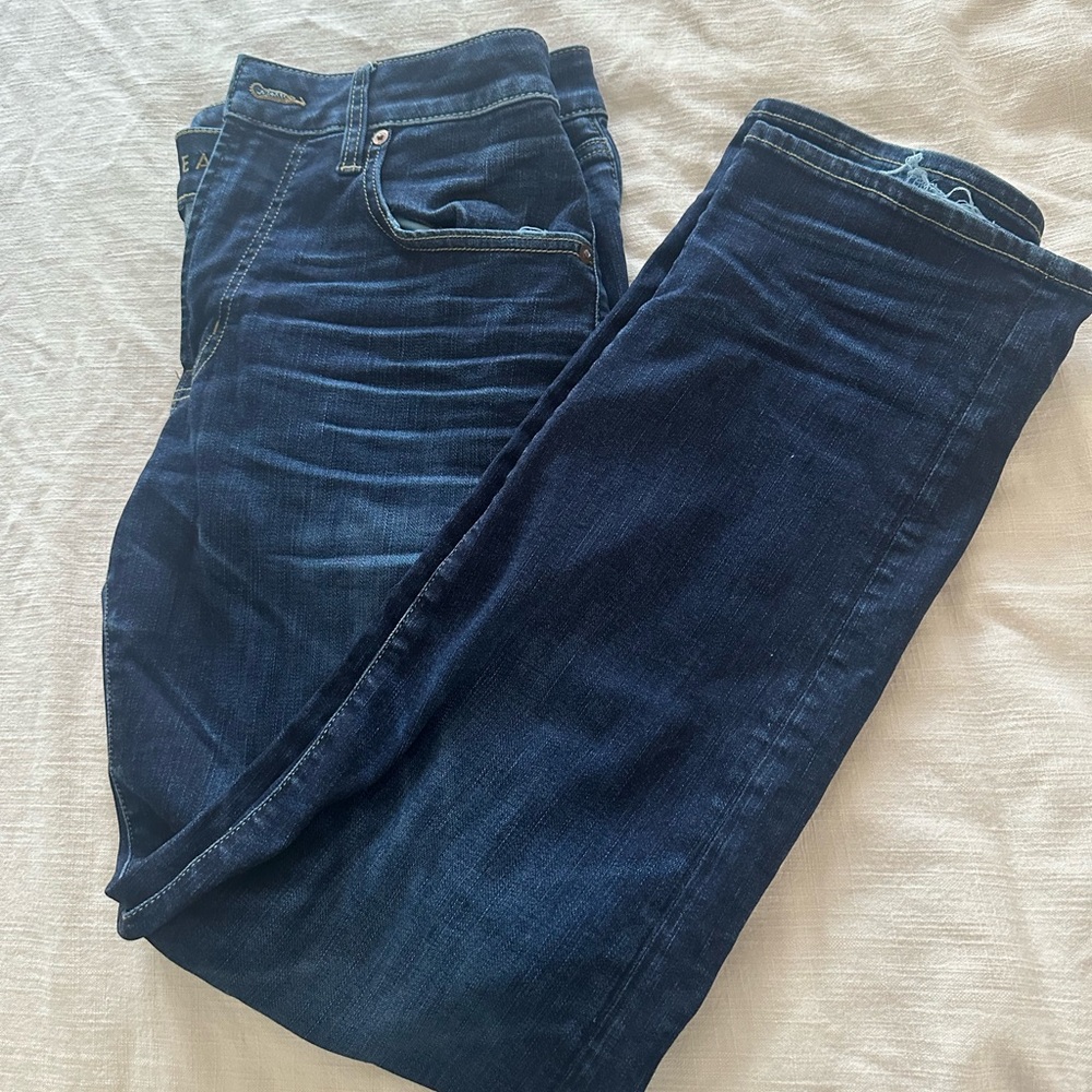American Eagle Outfitters Blue Straight Jeans Classic Denim
